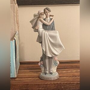 Vintage Lladro “Over the Threshold” collectible figurine.